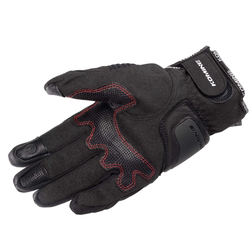KOMINE Motorcycle Winter Gloves Carthage C L 1010 For and Spring Waterproof Cold Protection Stretch Material - Black/Digital GK-801 Fall, Winter,