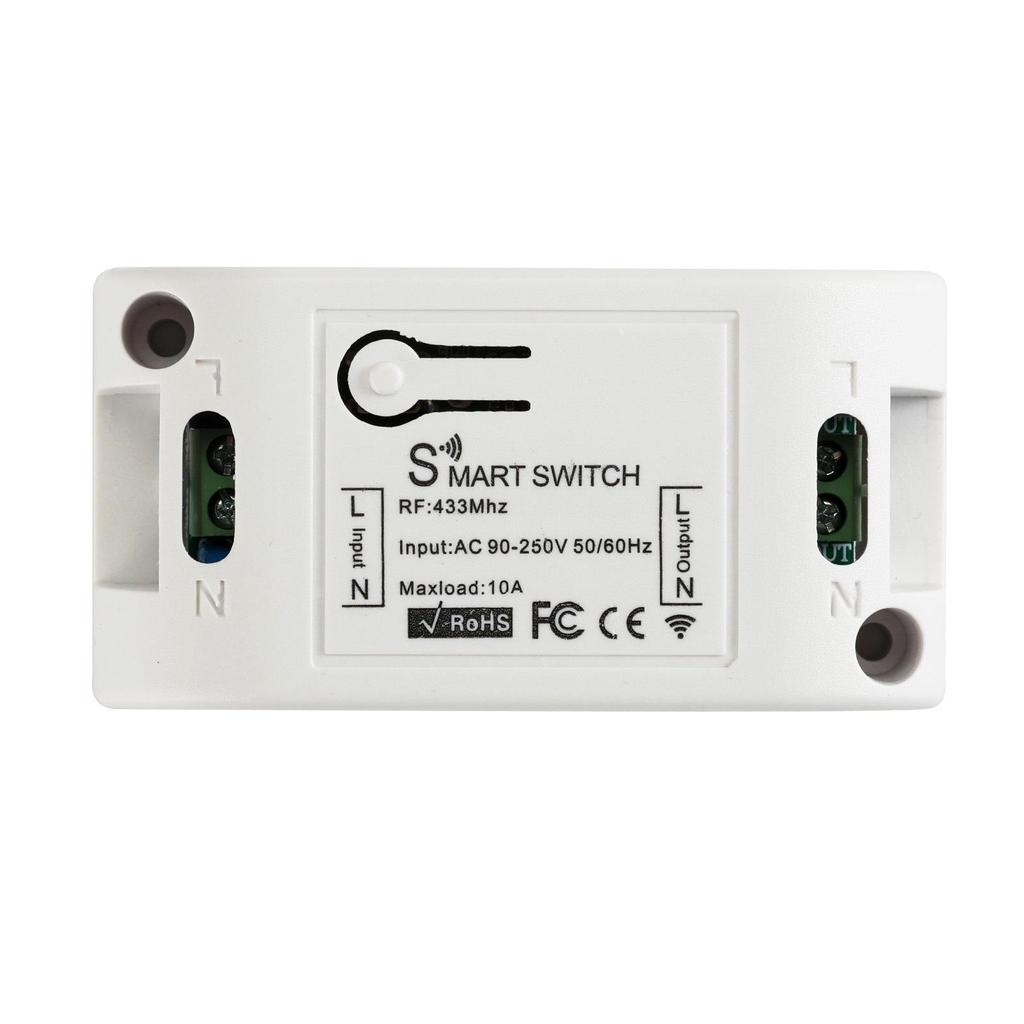 Wireless 220V Remote Switch, 10A Relay Board, 433.92MHz Smart Lighting Control