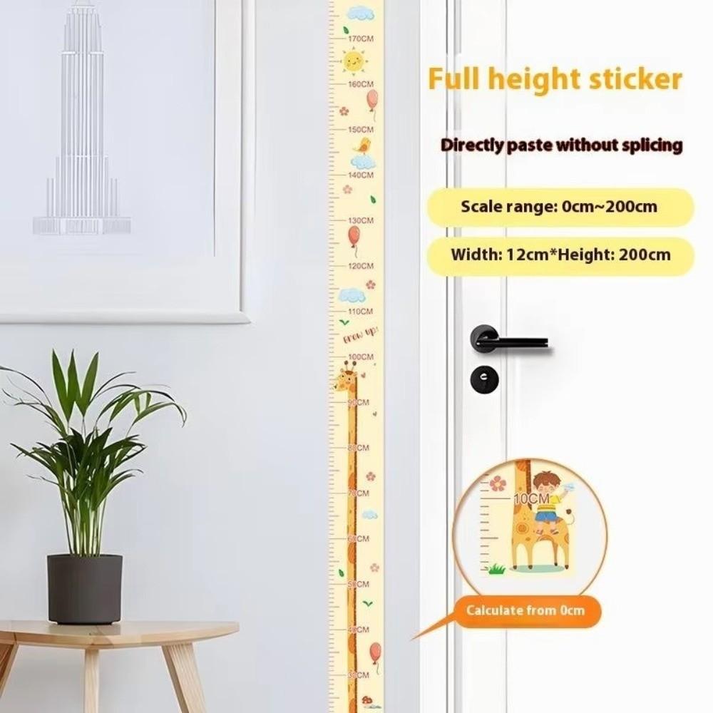 Self-adhesive Child Growth Chart Waterproof Height Measuring Tape Growth Chart Sticker  for Toddler