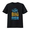BIG FISH Черная футболка с круглым вырезом X Large винтажная стираная уличная одежда Топ для повседневной носки одежда графического дизайнера Растягивающаяся