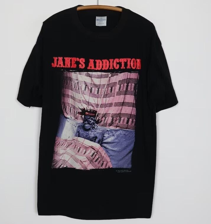 1990 футболка с статьей Jane's Addiction Унисекс футболка
