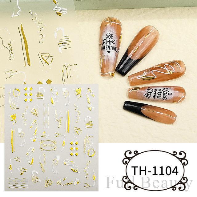 Nail Art Sticker, European And American Style Snake Year Cartoon Snake Pattern Small Spirit Snake Thin Tough Adhesive Nail Sticker
