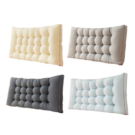 Headboard Pillow Headboard Backrest with Elastic Strap Bed Waist Support Cushion Daybed Bolster for Dorm Bedroom Sitting Reading