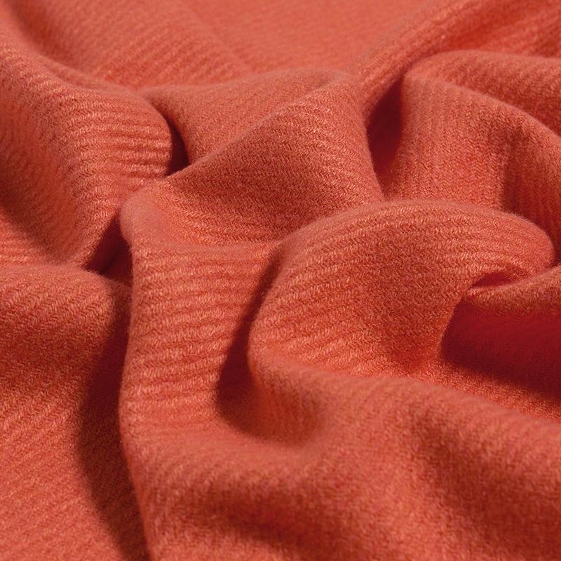 Nian Ge Runsi Solid Color Thick Cotton Cashmere Scarf, Female Twill Dragon Logo Cashmere Shawl