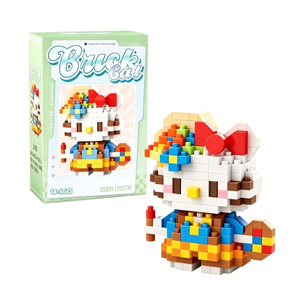 99 style Hello Kitty Building Blocks Cartoon Figures Kuromi Bricks My Melody Children's Assembly Toys Cinnamoroll Gift
