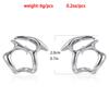 Light luxury high sense alloy hollow abstract earrings versatile personality irregular earrings earrings