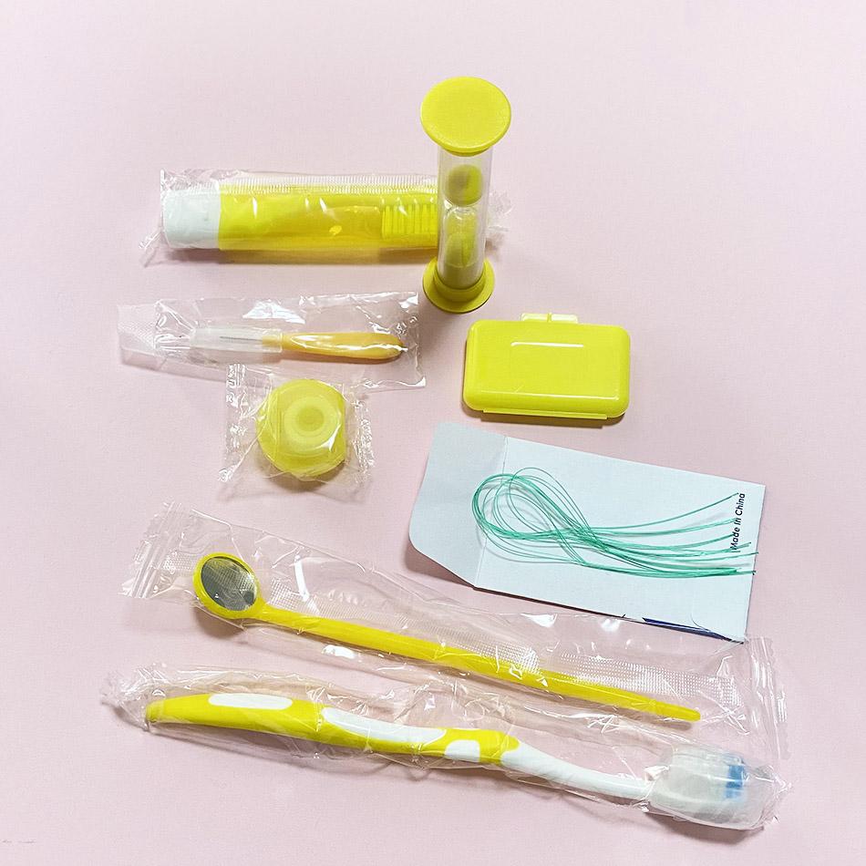 1 упаковка стоматологического ортодонтического дорожного набора ортодонтическая зубная щетка уход за полостью рта гигиена