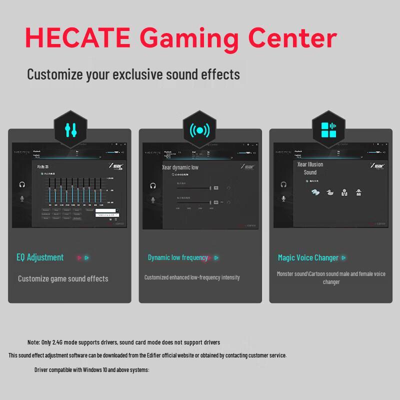 Edifier Беспроводная игровая гарнитура HECATE G2 7.1