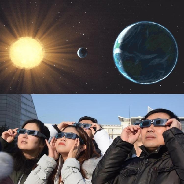 Safe Shade Solar Eclipses Glasses for Direct Sun Observation Eclipses Glasses