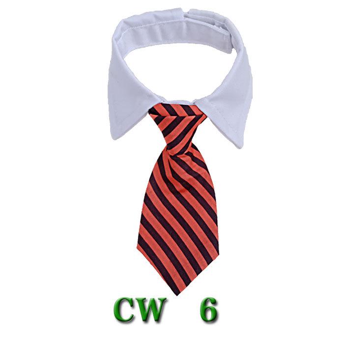 Полосатый ошейник-бабочка и шарф для собак