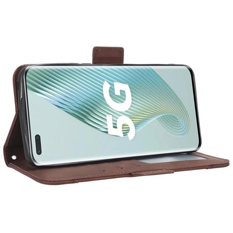 Для Honor Magic5 Pro 5G PU кожаный защитный чехол-подставка с несколькими отделениями для карт чехол-кошелек для телефона