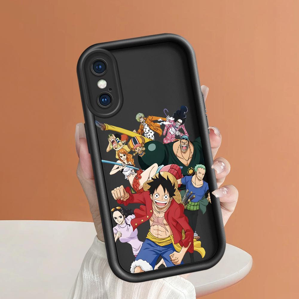 Модный квадратный чехол для телефона Luffy для Realme OPPO Reno VIVO Infinix Tecno Oneplus, полный чехол для камеры, противоударный защитный резиновый чехол