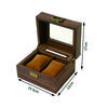 Экологичная кожа Классический стиль Бестселлер Пылезащитная коробка для хранения часов с замком Стеклянное окно Коробка для часов
