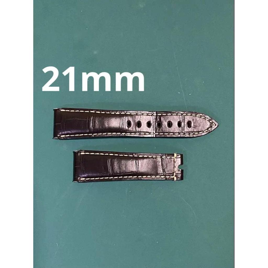 Б/у 21 мм Оригинальный черный ремешок Breguet
