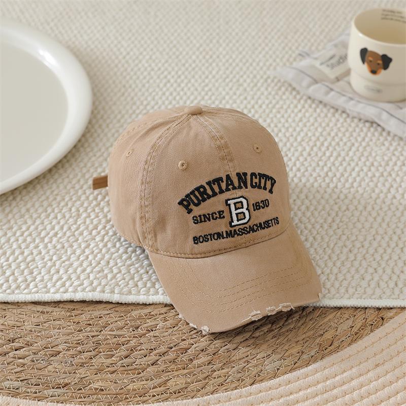 Children's spring and autumn Korean-style letter-embroidered baseball cap, trendy and stylish, for boys and girls, offering sun protection