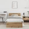 VidaXL Bed Frame Without Mattress with Artisan Oak Headboard 75x190 Cm 871661