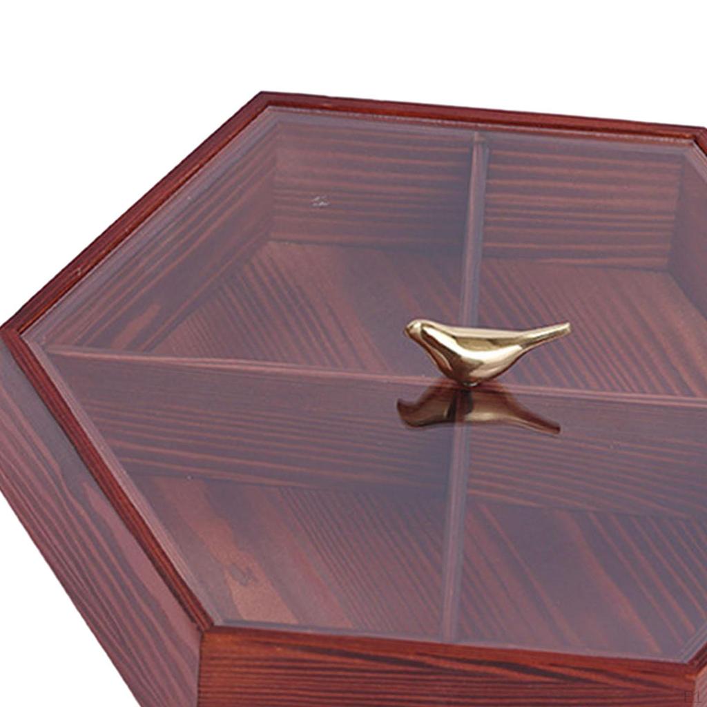 Divided Serving Tray Organizer Dustproof Snack Bowl for Spring Festival Year Dried