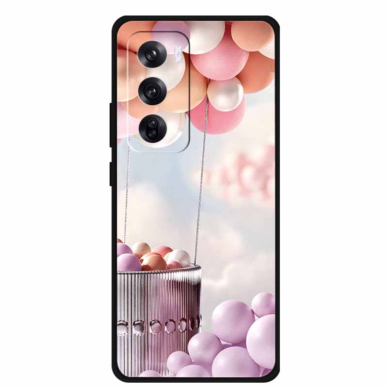 Чехол для OPPO Reno 12 / Reno12 Pro Глобальная версия Модный Принт Мягкий Силиконовый Задний Чехол Для Reno12 Pro Чехол с Кошкой Reno12 5G