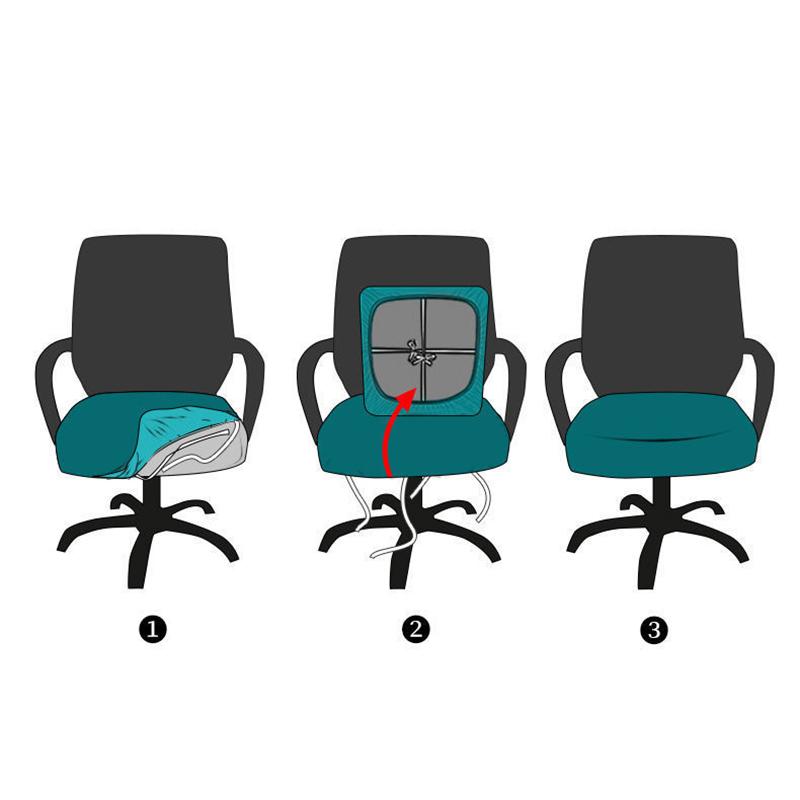 Чехол для стульев Spandex Elasticy Office Stretch Чехлы для компьютерных стульев Игровые чехлы для кресел Anti-Dust Beef Tendon Seat