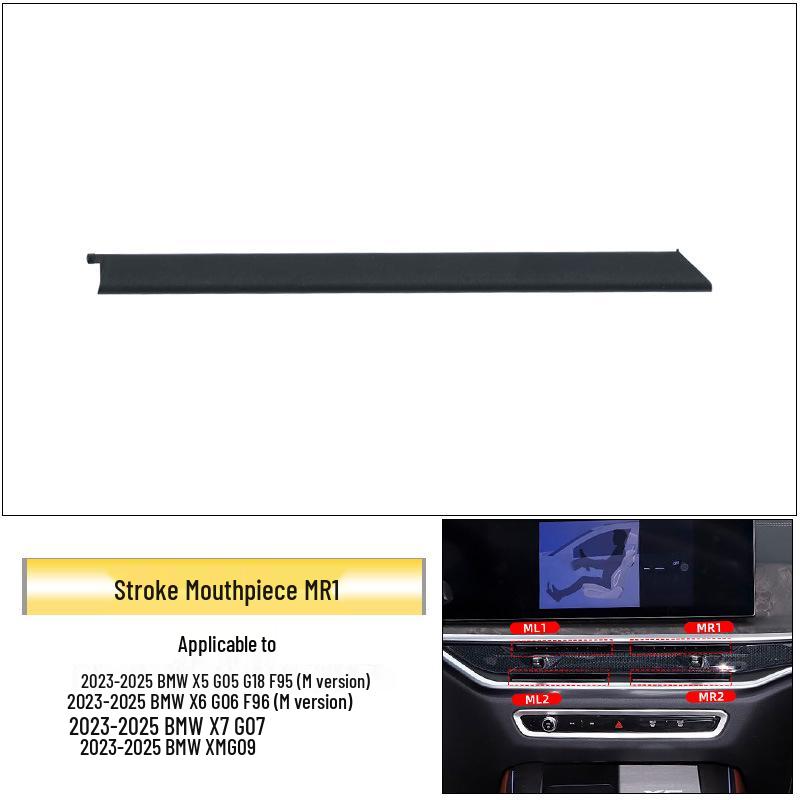 Комплект для ремонта воздуховодов BMW X5/X6/X7: Вал ручки регулировки и рамка панели