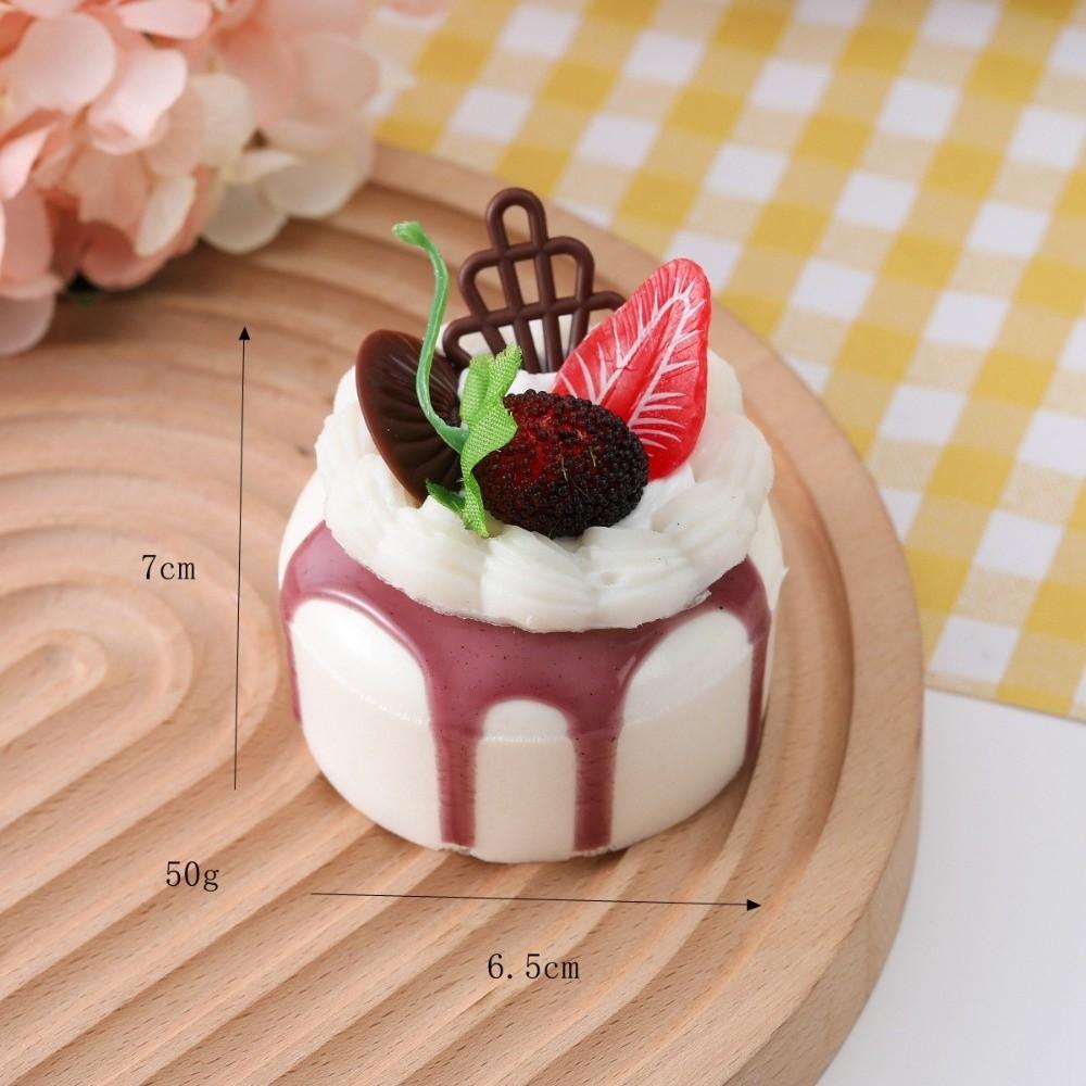 Soft Cake Squeeze Toy Cartoon Refrigerator Magnets New Mochi Squish Foam Toy Student
