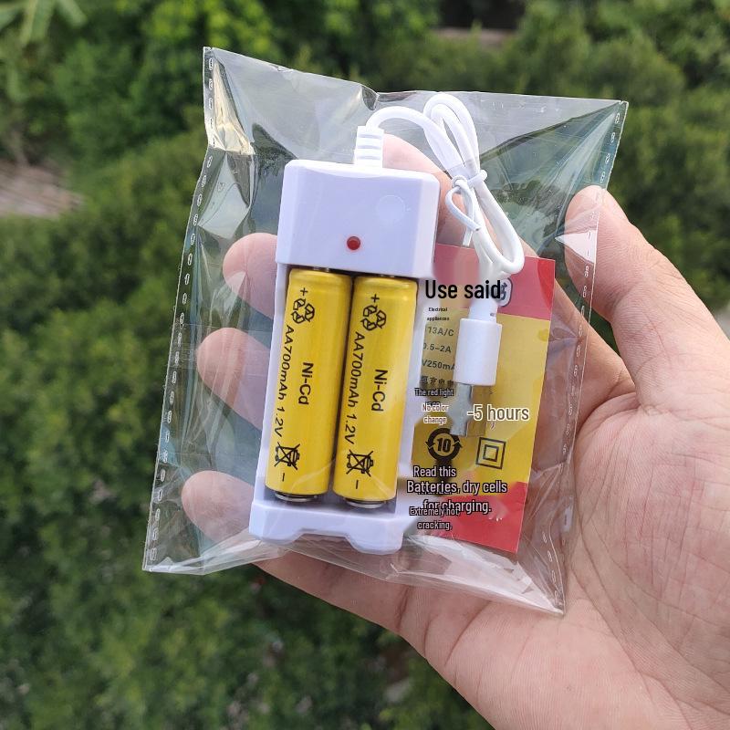 USB-зарядное устройство на 2 слота с кабелем для Ni-Cd AA аккумуляторов 1,2 В и электрических игрушек (5-е и 7-е поколение).