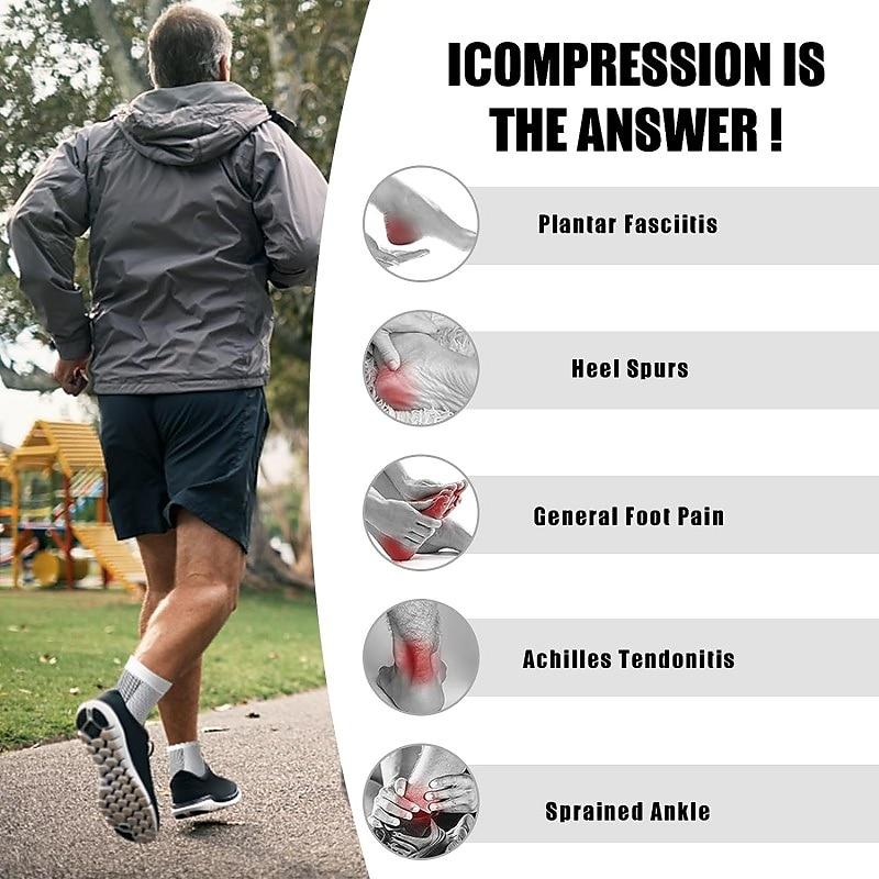 1Pairs Neuropathy Socks for Women/Men Ankle Brace Socks/Tendonitis Compression Socks For Pain Relief Plantar for Ankle Swelling