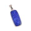Натуральный Лазурит Драгоценный Камень Ручной Работы 925 Проба Серебро Подарок Подвеска 1.75" n2i70
