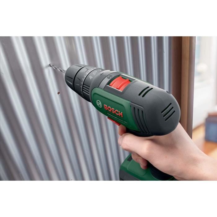 Bosch Perceuse Visseuse a Percussion Universal Impact 18V + x2 Batteries 2,0 Ah et Chargeur