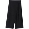 Yamamoto-Style Dark Drape Cropped Pleated Pants Skirt with Straps for Men & Women