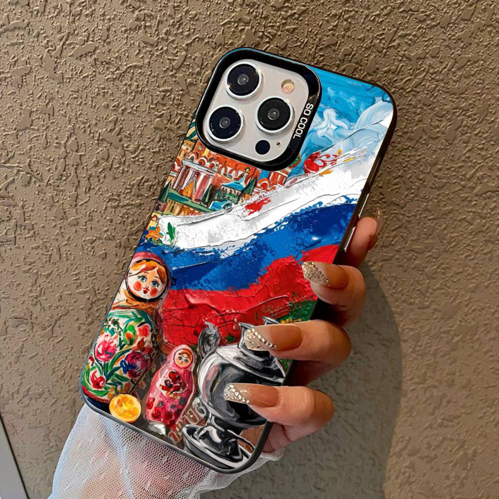 Flag Of Russia Color Phone Case For IPhone 17 16 15 14 13 12 11 Pro Max Plus Pro Shell