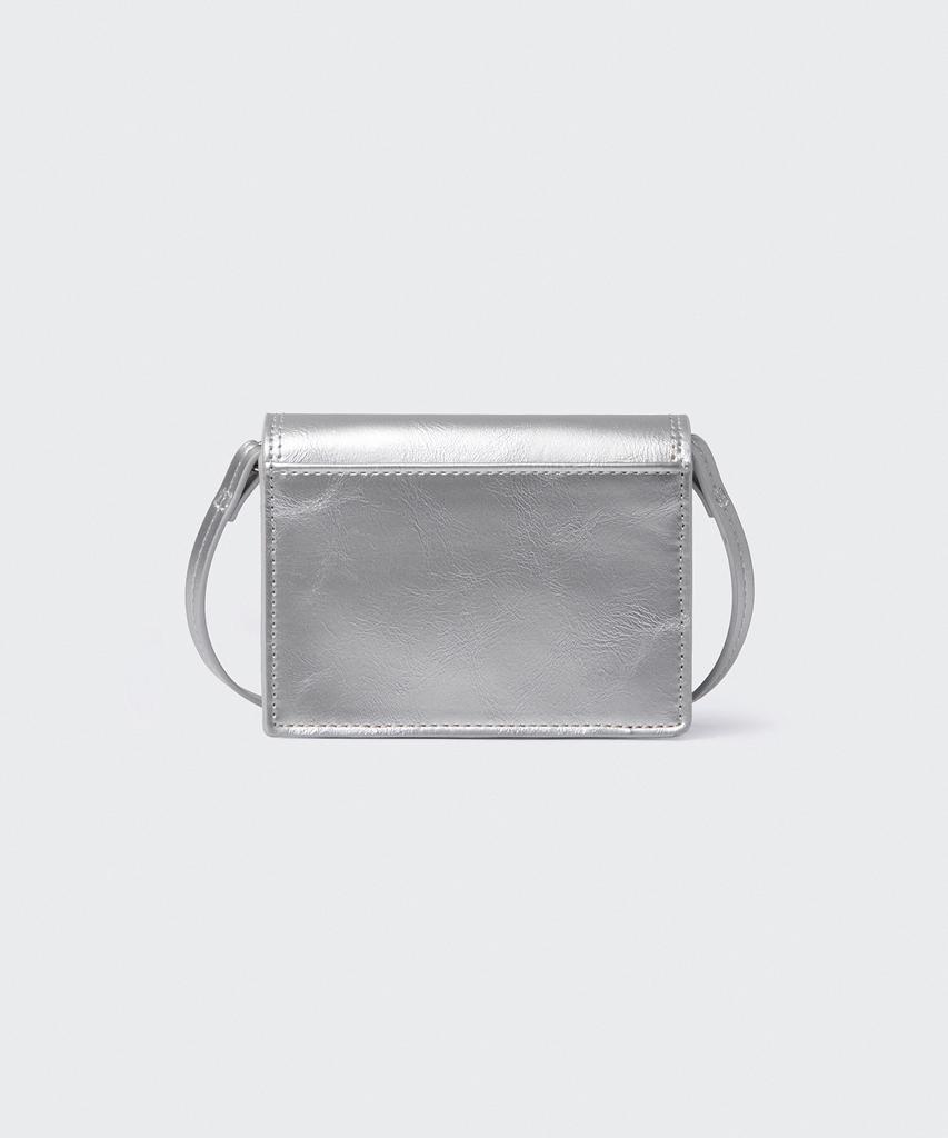 Musinsa Standard Женская Женская Квадратная Сумка-Конверт Micro Crossbody [Серебряный]