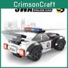 Police Kids Car Building Blocks With Lights Effects For Creative Play And Gift