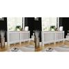 VidaXL Radiator Covers 2 Pcs White MDF 172 Cm