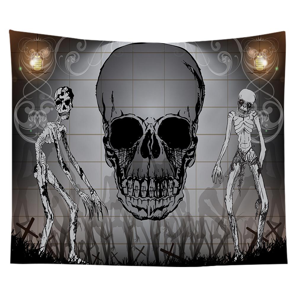 Home Decor Halloween Wall Hanging Gothic Print Tapestry  Witchcraft Supplies Dorm Rug 230x180cm Tapiz