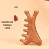 Гребень из сандалового дерева 4-в-1: Массаж головы, лица, глаз, кожи головы и терапия гуа-ша