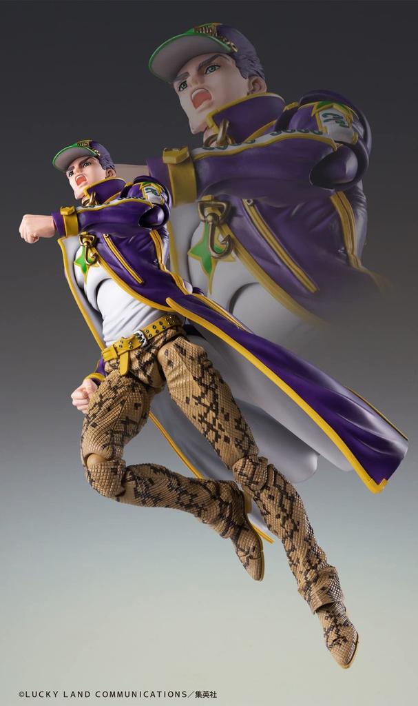 Суперфигурка подвижная Bizarre Adventure часть 6 Каменная 170 мм окрашенная подвижная фигурка "JoJo's Ocean" "Jotaro Kujo" приблизительно. ПВХ, АБС и ПОМ