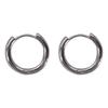 Korean High-Grade Large Hoop Earrings - Sterling Silver Plated, Retro, Simple Design, European & American Style Temperament.