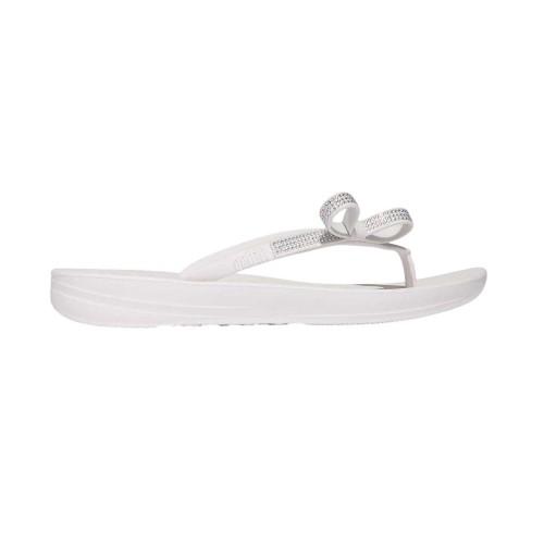 Fit Flop Womens/Ladies Iqushion Rhinestone Bow Detail Flip Flops
