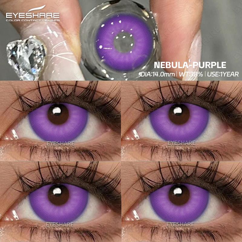 Eyeshare 1Pair Halloween Colored Contact Lenses for Eyes Lenses Red Eye Contacts Blue Eye Lens Cosplay Color Contact Lenses
