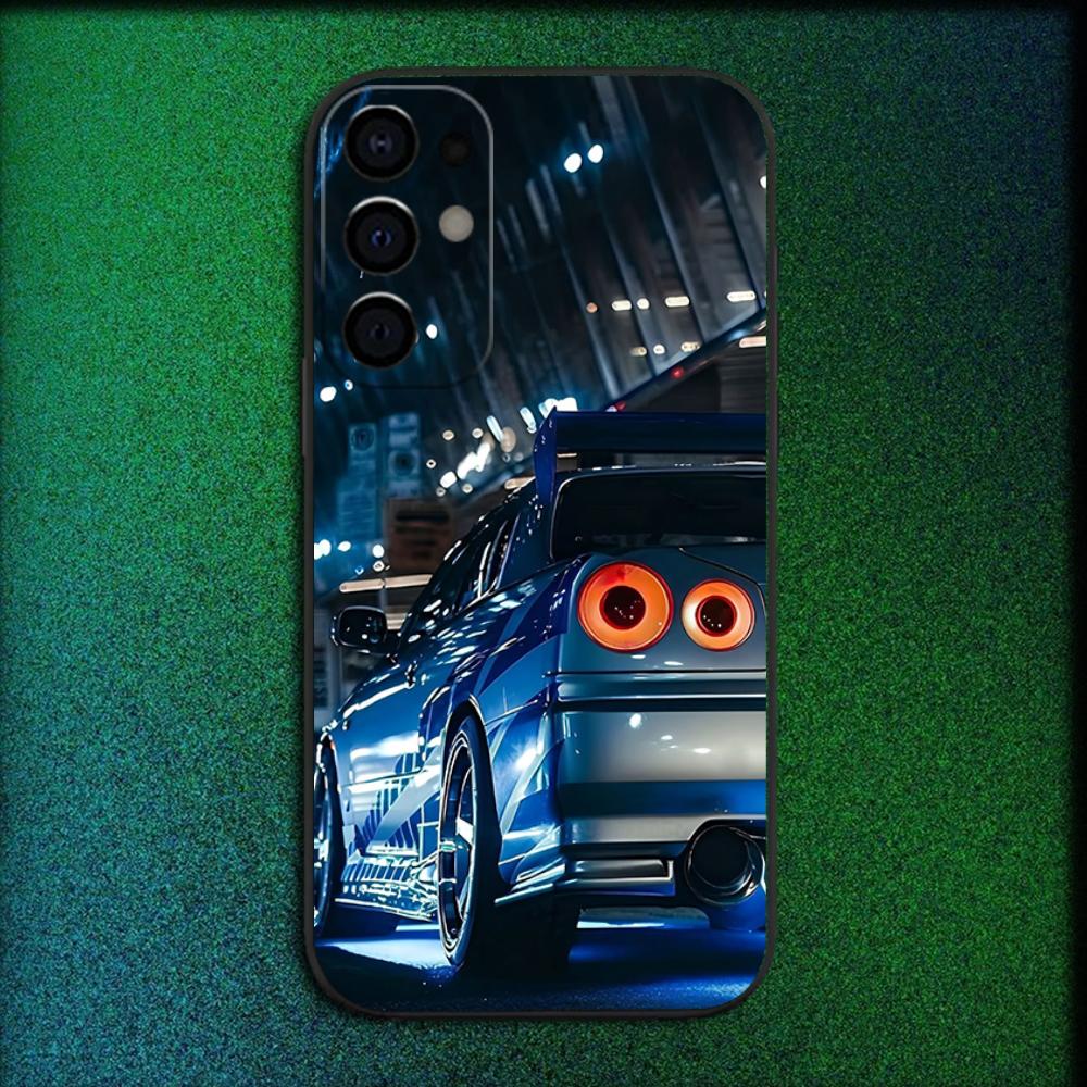 F-Fasts and F-Furious R34 Phone Case For Samsung S25,S24,S21,S22,S23,S30,Ultra,S20,Plus,Fe,Lite,Note,10,9,5G Black Cover
