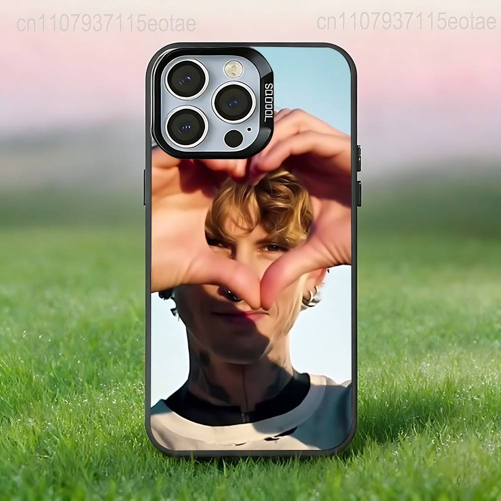 Чехол для телефона Singer MGK LOST A-AMERICANA для iPhone 17,16,15,14,13,12,11,Pro,Max,Plus,E,Air,Mini Черный ТПУ IMD Чехол