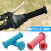 1 пара ручек для велосипеда, эргономичный дизайн, амортизирующие ручки для велосипеда, мягкая нескользящая резина, правая/левая крышка ручки руля