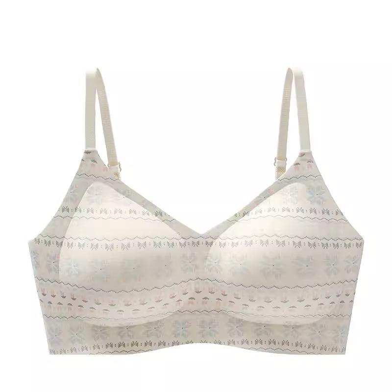Fair Island underwear, women's bras, small breasts gather, new upper support, sub-breasts, anti-drape, steel rim, seamless bra