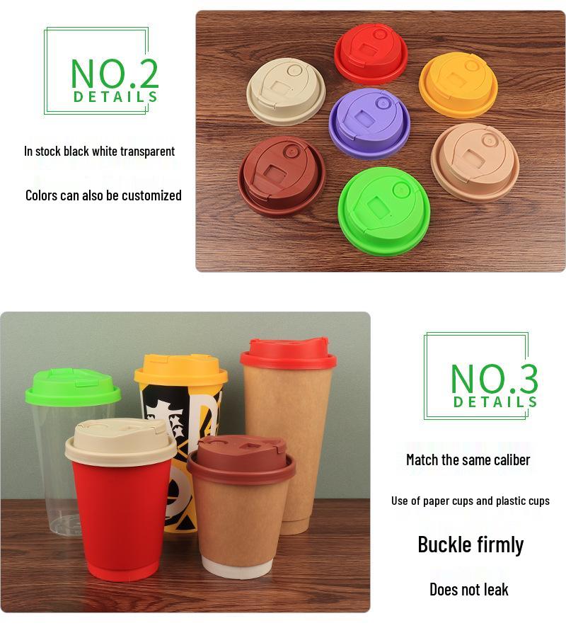 80 Caliber Multifunctional Disposable Cup Lid with Butterfly Pull Tab