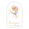 50PCS Commodity Packaging Thanks Decals Floral Pattern Flower Sealing Labels  Party