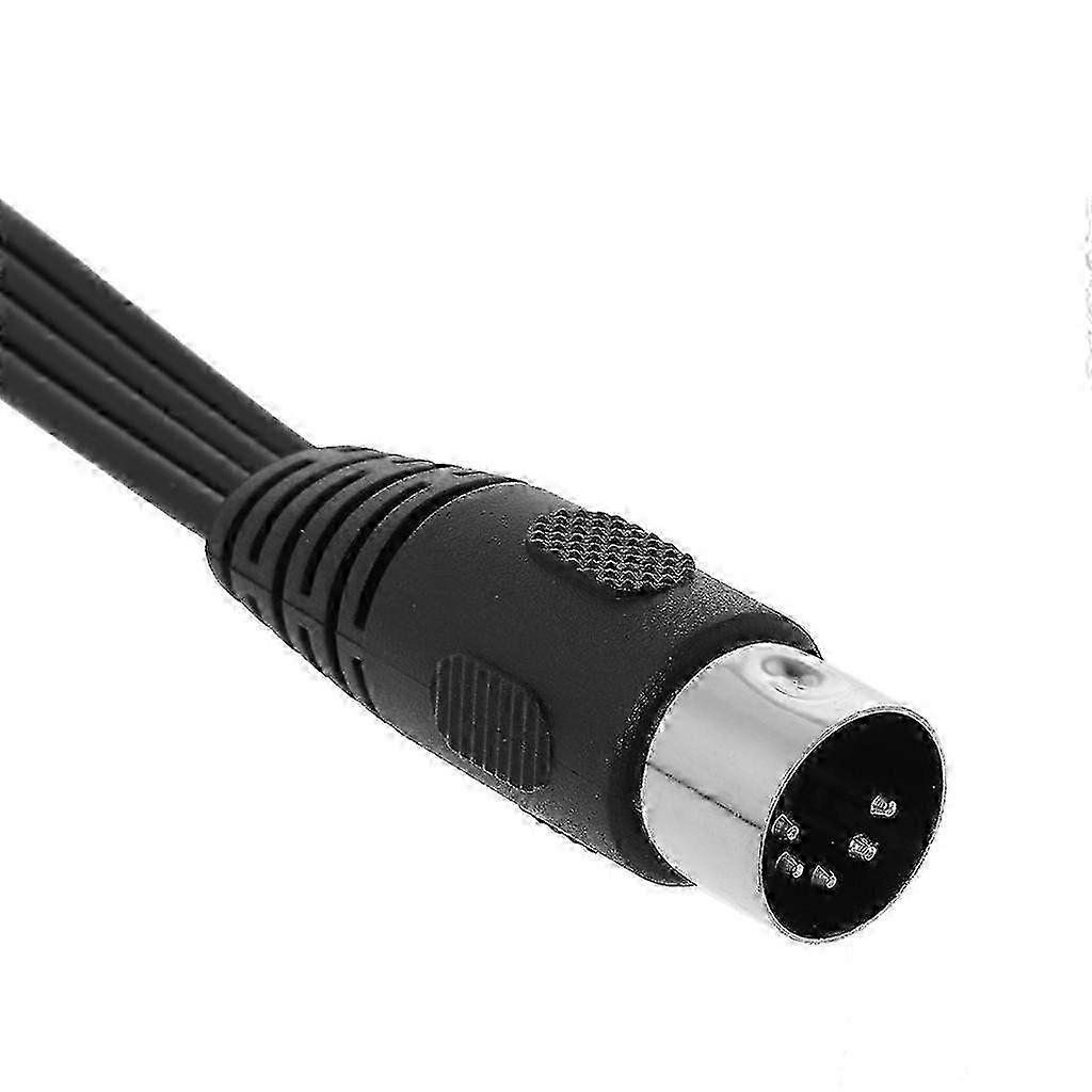 30CM 5-Pin Male DIN to 4 RCA Female Audio Cable Connector Wire Cord