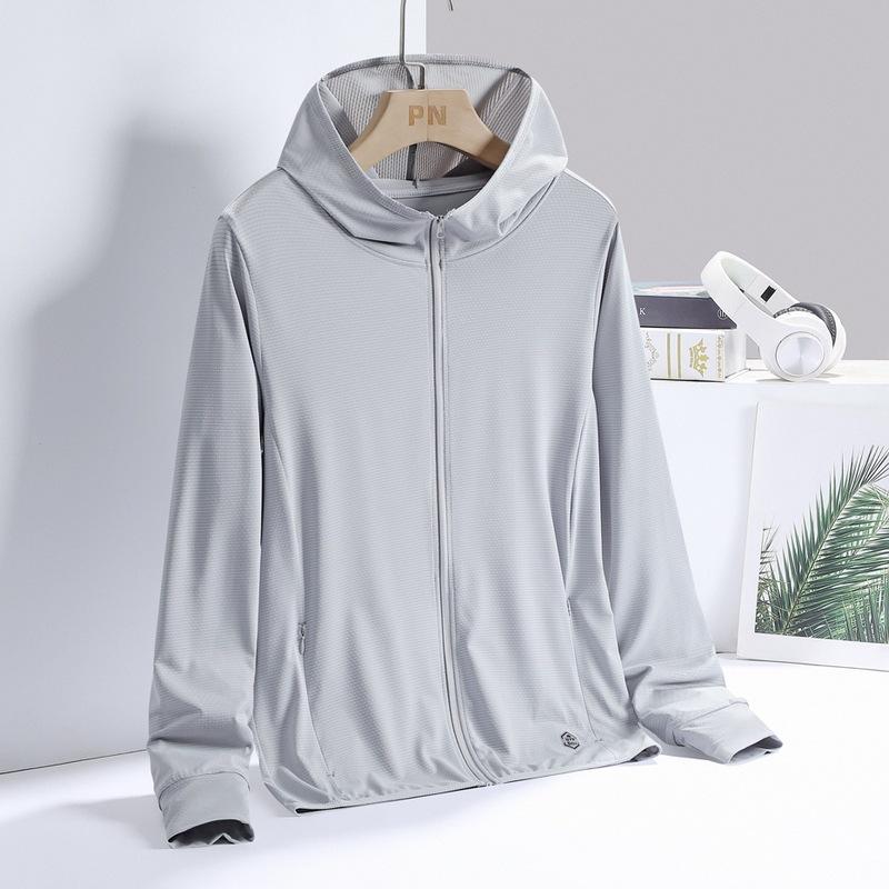 Ультратонкая одежда для защиты от солнца для женщин Ice Silk Защита от ультрафиолета для пар Спорт на открытом воздухе Защита от солнца Топ