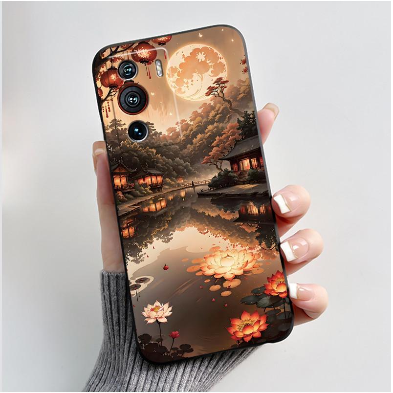 Чехол для ZTE Nubia Z40 Pro NX701J Милое Сердце Кролик Черный Мягкий ТПУ Силикон Ударопрочный Задний Чехол для Телефона Nubia Z40Pro 5G