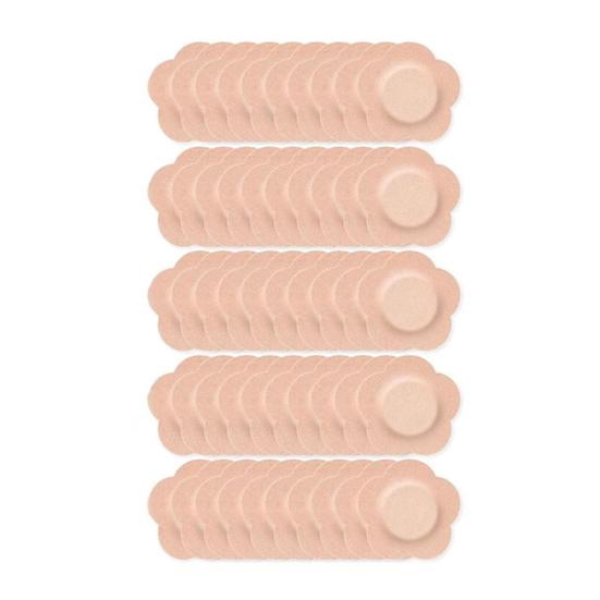 50Pcs Navel Patch Castor Oil Belly Button Patches Skin-friendly Castor Oil Therapy Pad Disposable Anti Leakage Pack Wrap for Home Travel